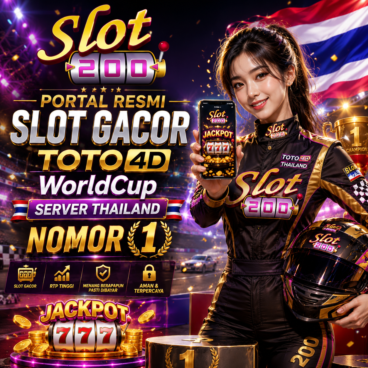 SLOT200 Portal Resmi SLOT GACOR TOTO4D WorldCup Server Thailand Nomor 1