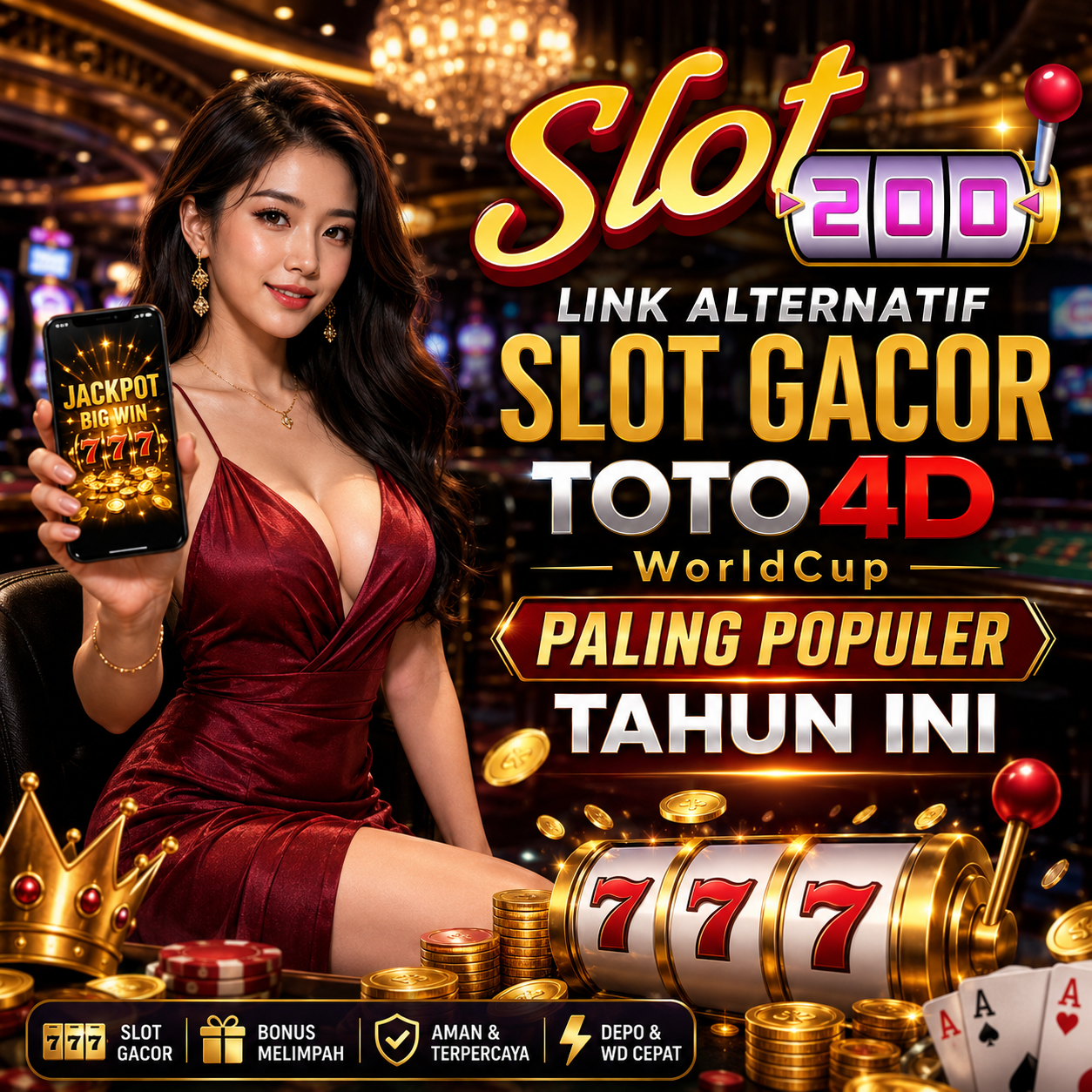 SLOT200 Link Alternatif SLOT GACOR TOTO4D WorldCup Paling Populer Tahun Ini